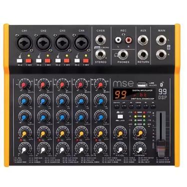 Imagem de Mesa de som mixer 6 canais bluetooth usb mp3 mmx6 - MSE