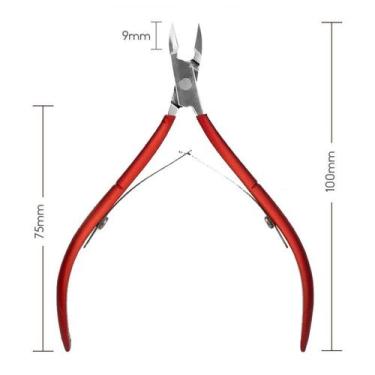 Imagem de Tesoura de Unha em Aço Inoxidável para Manicure e Pedicure