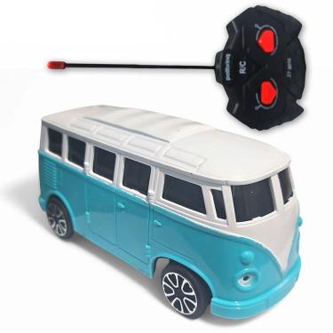 Imagem de Carrinho De Controle Remoto Perua Kombi Clássico Da Estrada Azul