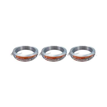 Imagem de Kit 3 un arame galvanizado ajax 16 bwg rolo 1kg aprox. 59m