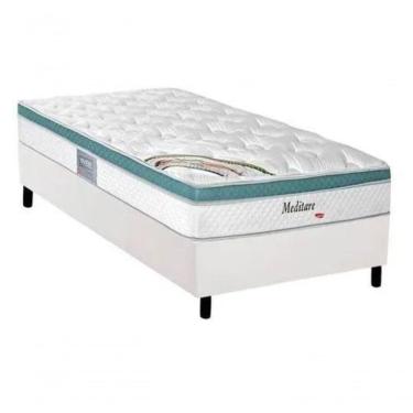 Imagem de Conjunto Box + Colchão Herval Meditare 88x188x29