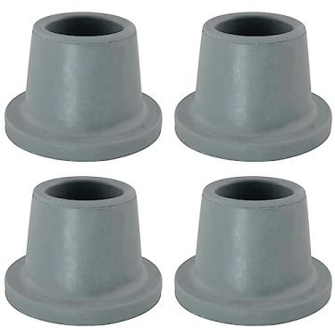 Imagem de MEETOOT 4 Peças De 1-1/8" Diâmetro Interno, Pontas Borracha Retas, Antiderrapantes, Para Banco Chuveiro, Banheira, Transferência, Pés Com Ventosa Cadeira, Assento Banho