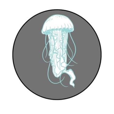 Imagem de Adesivo Personalizado Marítimo Redondo, 50mm, Tema Maritimo para Aquário (VM268, PLASTICO, 50MM)