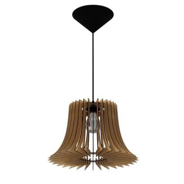 Imagem de Luminária Teto Tipo Pendente Panamá Mdf - Completa Mdf Cru