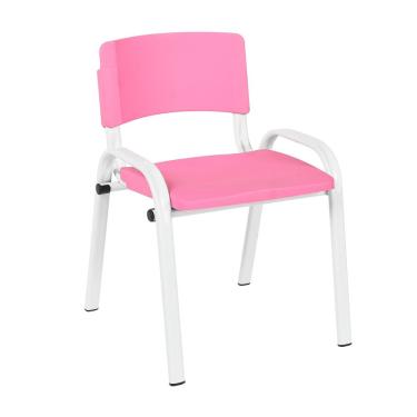 Imagem de Cadeira Infantil Iso Para Atividades Didáticas Creche Escola Empilhável Em Aço