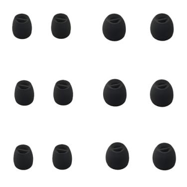 Imagem de Mijusun Ponteiras Pequenas Para Fones De Ouvido, Reposição Extra Ouvido Intra-Auriculares Sem Fio Com Fio, Encaixe Nos Bicos 4,0 Mm A 5,5 Mm, Pretos