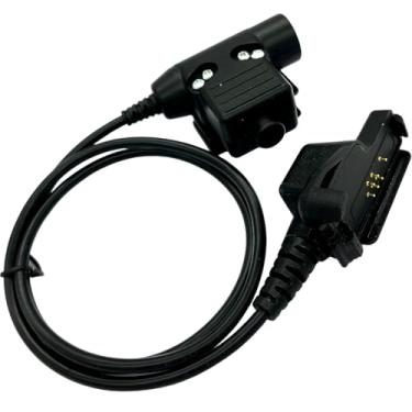 Imagem de WODASEN Adaptador militar U94 PTT Botão Push-to-Talk Conector de fone de ouvido tático conector fêmea 7,0 mm para walkie talkie de 6 pinos para Motorola XTS1500 XTS3000 XTS3500 XTS5000 XTS5100 HT1000