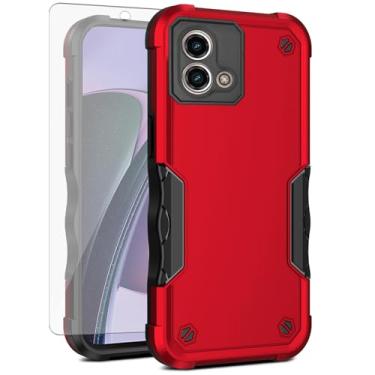 Imagem de Asuwish Capa de celular para Motorola Moto G Stylus 5G 2023 com protetor de tela de vidro temperado, híbrida, resistente, à prova de choque, rígida, protetora, resistente, GStylus G5 XT2317DL XT2315-5