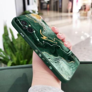 Imagem de Capa de silicone com estampa de mármore dourado para Xiaomi Poco F7 X7 M6 X6 F6 M5 M5S F5 X5 F4 X4 M4 F3 M3 X3 Pro Ultra 4G 5G GT NFC, verde escuro, para Poco M4 Pro 5G