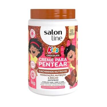 Imagem de Salon Line Creme Pentear Cachinhos Nutridos 1kg chocolate
