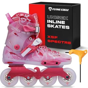Imagem de Flying Eagle X5F Spectre Freeskates - Patins em linha adultos mulheres, patins adultos femininos, skate urbano em linha, sapatos de patinação ao ar livre, patins adultos - rosa, tamanho feminino: 8