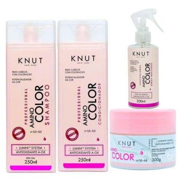 Imagem de Kit Knut Amino Color Para Cabelos Coloridos Com Spray 4ítens