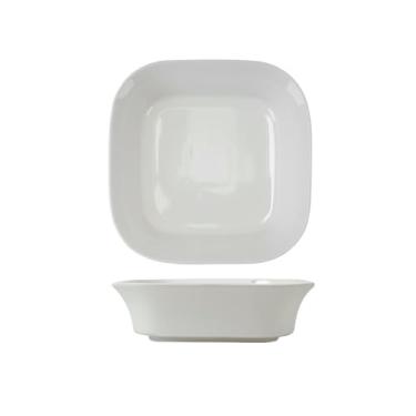 Imagem de Bandeja criativa simples de cerâmica para restaurante bandeja de frutas quadrada doméstica - 30,5 cm