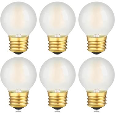 Imagem de LUMILECT Lâmpada LED E26 Equivalente a 25W Fosco E26 Lâmpada LED Dimmable Pequenas Lâmpadas Edison Branco Macio 3000K 200LM 2W A50 Lâmpada Globo LED Lustre Vanity Lâmpadas Ventilador de Teto, Pacote