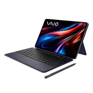 Imagem de Tablet VAIO TL12 8GB 128GB Octa-Core UNISOC T820, Tela AMOLED 12.6” 2.5k, com Teclado Inteligente, Capa Protetora e Caneta VAIO PEN, 5G WiFi, 10.090 mAh, Android 15, Câmera 13MP + Selfie 12MP - Preto