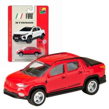Imagem de Miniatura Fiat Strada 1:64 Cks Pneus Borracha Colecionavel Picape Cami