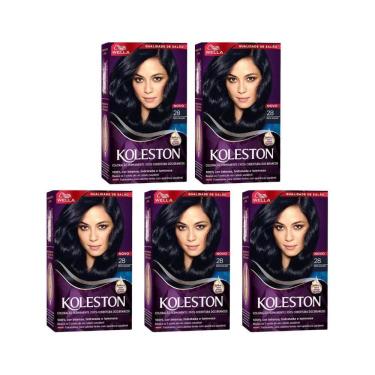 Imagem de Coloraçao Koleston 28 Preto Azulado - Kit C/5Un