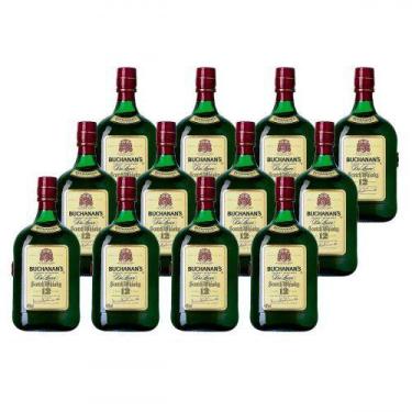 Imagem de Whisky Escocês Buchanans 12 anos 1 Litro Caixa com 12 unidades