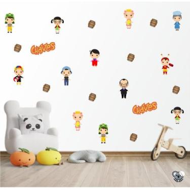 Imagem de Adesivo De Parede Infantil Turma do Chaves Miniaturas Baby - Colakoala