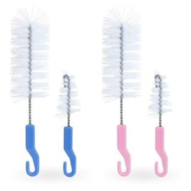 Imagem de Escovas para mamadeira e bico - PEPETA, Rosa