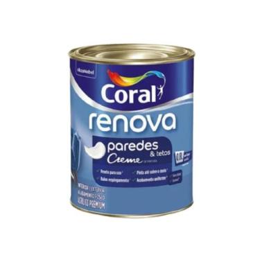 Imagem de Tinta de Parede Acrílica Coral Renova Cor Laranja 800ml Lavável Premiu