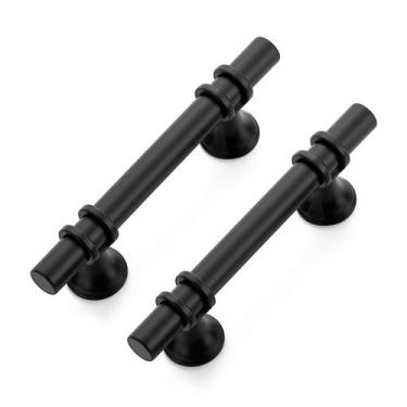 Imagem de Cabinet Pulls Ravinte de 5 polegadas em aço inoxidável preto fosco x20