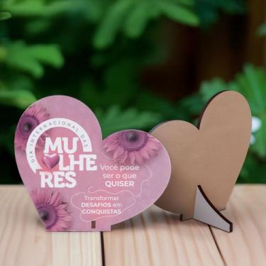 Imagem de Kit 30 Lembrancinhas Coração Dia Internacional das Mulheres - Delipart