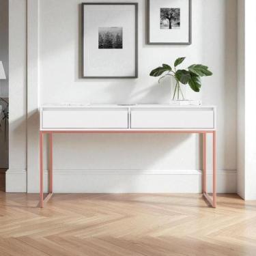 Imagem de Aparador Buffet Iron Industrial Corredor - Mais de Casa, Branco Cobre