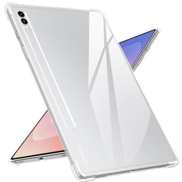 Imagem de Natbok Capa para Samsung Galaxy Tab S11 Ultra 14.6, proteção avançada contra quedas de airbag, silicone flexível, à prova de choque, antiarranhões, capa fina para tablet Galaxy Tab S11 Ultra