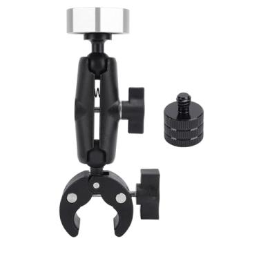 Imagem de Montagem de braçadeira de ângulo ajustável Munefe, montagem de grampo ajustável multifuncional, montagem câmera do braço mágico, adequado para trailer, motocicleta, etc. (Prata)