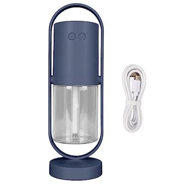 Imagem de Umidificador, umidificador LED 2 modos ultra silencioso spray fino 200 ml rotação de 360° para viagens (azul escuro)