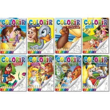 Imagem de Coleção Para Colorir Clássicos - 8 Mini Livros - Diversão Garantida - 