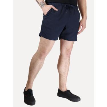 Imagem de Short Foxton Masculino Linho Pier Casual Azul Marinho, L/G