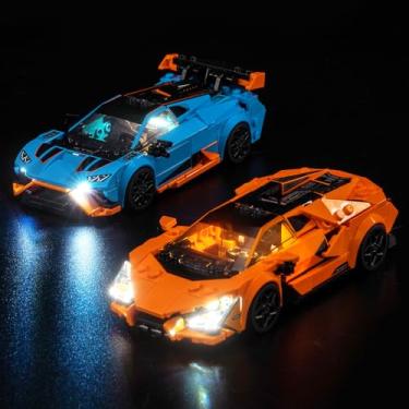 Imagem de BrickBling LED Light Compatible with Lego Speed Champions Lamborghini Revuelto & Huracán STO - Not Come with Car (77238)