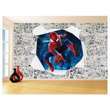 Imagem de Papel De Parede 3D Heróis Página Quadrinhos Hq 3,5M Nhma186