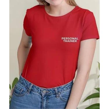 Imagem de Camisa Camiseta Adulto Masculina Feminina Algodão Personal Trainer Uni