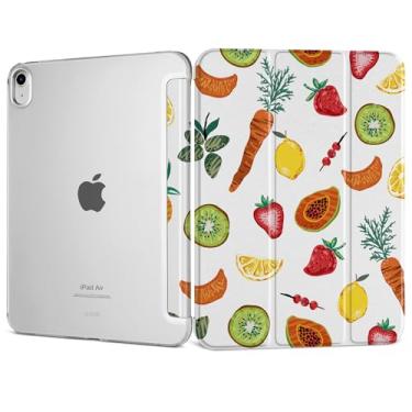 Imagem de DONGKE Capa inteligente para iPad Air 11 polegadas M3 2025 M2 2024, iPad Air 5ª 2022/4ª geração 2020 10,9 polegadas, fina, dobrável, capa rígida de policarbonato translúcido, capa inteligente