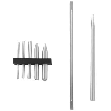 Imagem de TAODAN 1 conjunto de ferramentas de fabricação de modelos de metal, aço inoxidável, borda longa, ferramenta multifuncional de auxílio à dobra para montagem de quebra-cabeça