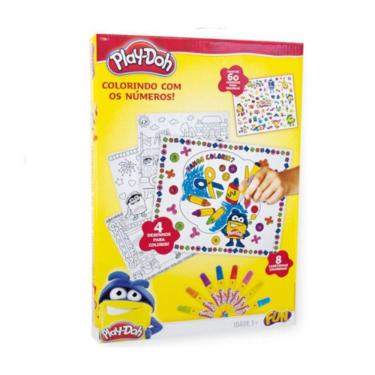 Imagem de Play-Doh Colorindo Com Números E Decore Com Adesivos - Fun
