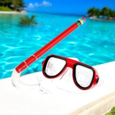 Imagem de Snorkel e Óculos Infantil – Kit Mergulho Dua Mar para Piscina e Mar