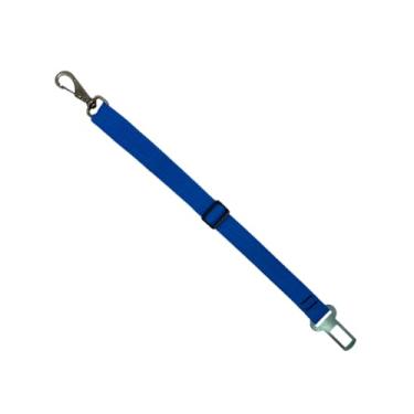 Imagem de Cinto de Segurança Universal para Pets, Trava Ajustável com Fivela, 4 Cores Disponíveis, Compatível com Todos os Veículos, Ideal para Cães e Gatos (Azul)