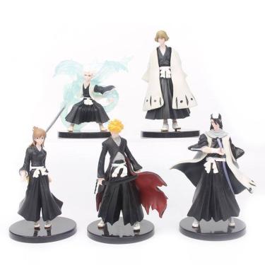 Imagem de Coleção de brinquedos de figuras de anime Bleachs Kurosaki Ichigo 5 unidades
