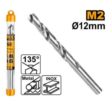 Imagem de Broca Helicoidal Hss M2 Alto Desempenho 12 X 151mm INGCO