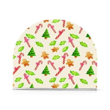 Imagem de Qilmy Porta-guardanapos de acrílico para árvore de Natal, porta-guardanapos para mesas cozinha restaurante decoração de casa, suporte decorativo moderno para guardanapos de coquetel de papel de jantar