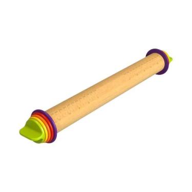 Imagem de Conjunto De Rolo De Massa De Madeira Ajustável De 16 Polegadas Com Ané