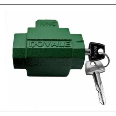 Imagem de cadeado de aço para porta de enrolar com chave tetra dovale