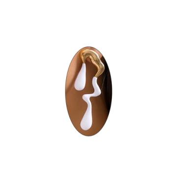 Imagem de Brincos de gota de água irregulares para mulheres, brincos geométricos de aço inoxidável em ouro 14K, festa, formatura, moda, lágrima, joias, presentes, Zinco, Sem pedra preciosa