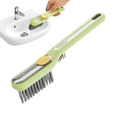 Imagem de Escova De Pratos Com Dispensador De | Ferramenta de Limpeza 2 em 1 para Casa Cozinha e Banheiro | Escovilhão Para Cozinha Com Dispensador - Para -Louças, Vidros, Casas De Banho E Cantos Domésticos