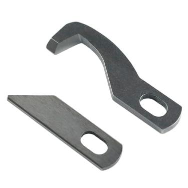 Imagem de BLOOY - 68004332 + 68004335 Kit de lâmina superior e inferior serve para facas de máquina de costura Singer Sergers S0230, S0235, S14-68, S14-78
