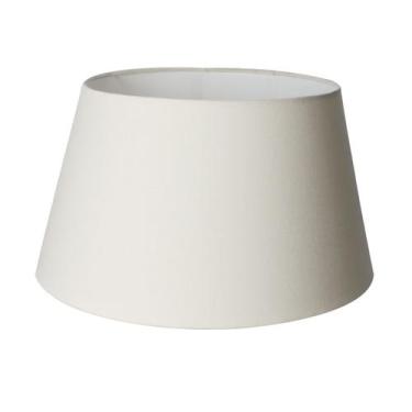 Imagem de Cúpula de Abajur 23x30x40cm Tecido Algodão soquete nacional Ref 33 Beg